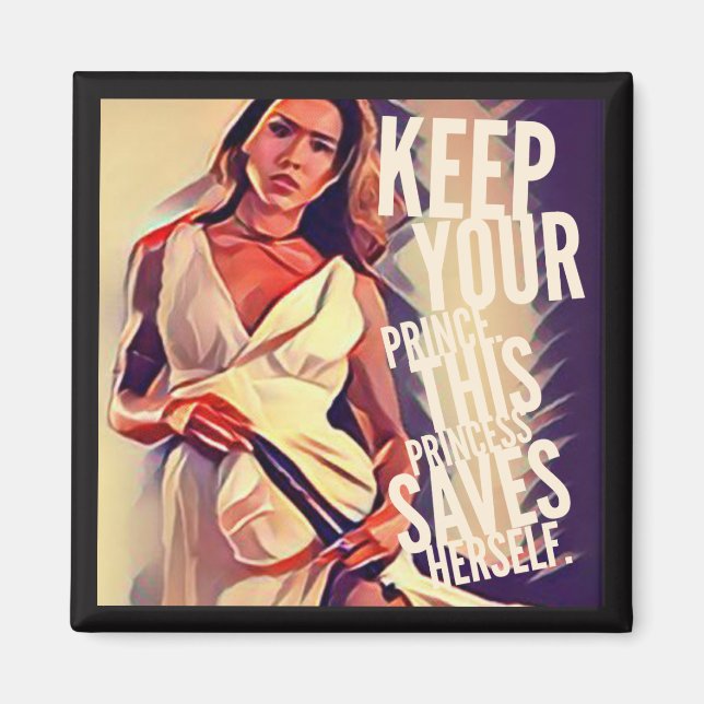 Imán Princesa autorescatada (Frente)