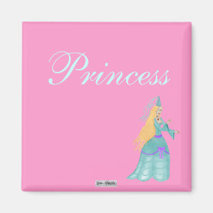 Imán Princesa azul Magnet del cuento de hadas