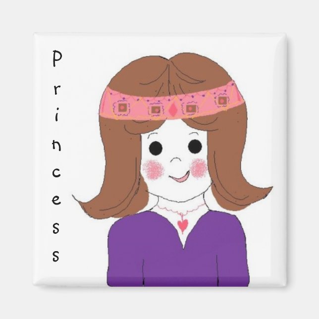 Imán Princesa bonita (Frente)
