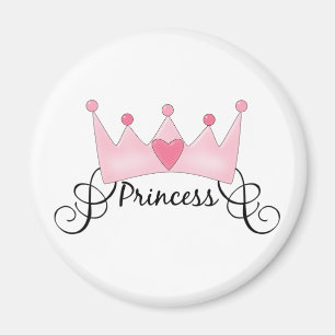 Imán Princesa con corona - Personalizable