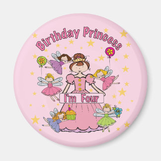 Imán Princesa de cumpleaños soy Cuatro camisetas y rega