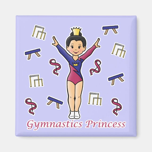Imán Princesa de Gimnasia (Frente)