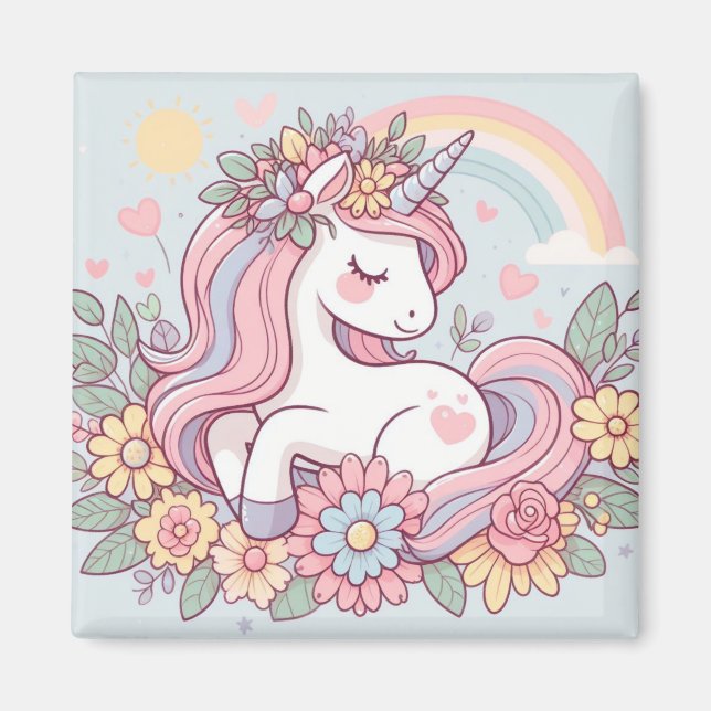Imán Princesa Flor (Frente)
