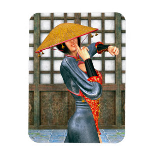 Imán Princesa Guerrera Mística Estilo Fantasía Oriental
