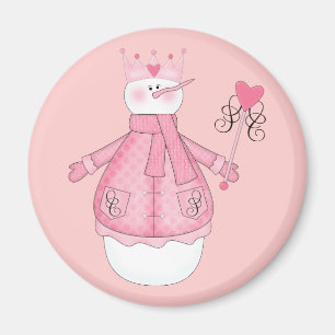 Imán Princesa Holiday Tshirts y regalos de la nieve