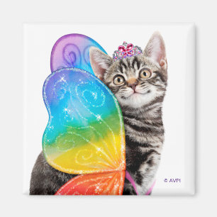 Imán Princesa Kitten, mariposa arco iris