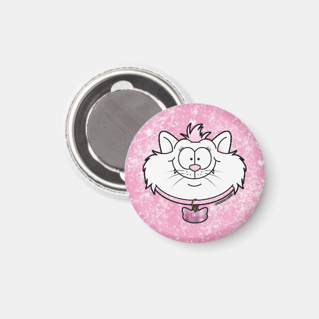 Imán Princesa Kitty Pink Sparkle Gráficos de Screwball (Anverso/Reverso)