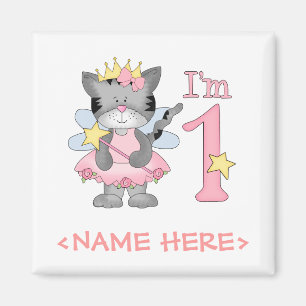 Imán Princesa Kitty Primer Cumpleaños