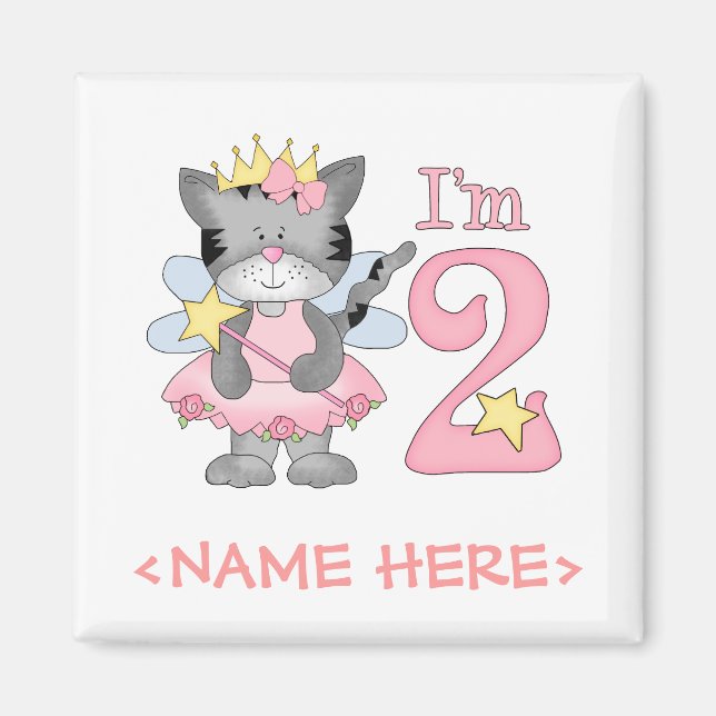 Imán Princesa Kitty, segundo cumpleaños (Frente)