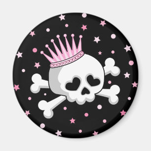 Imán Princesa linda Skull