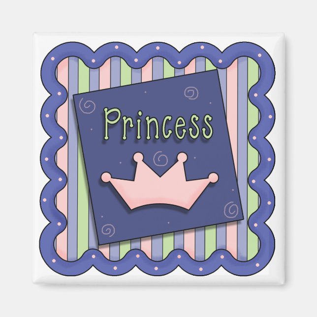 Imán Princesa Magnet de las niñas (Frente)