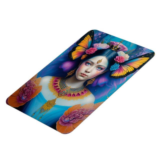 Imán Princesa mariposa con corona minúscula (Lado Izquierdo)