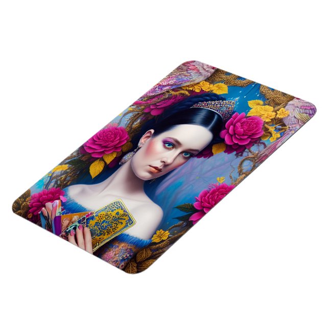 Imán Princesa mostrando su cartera (Lado Izquierdo)