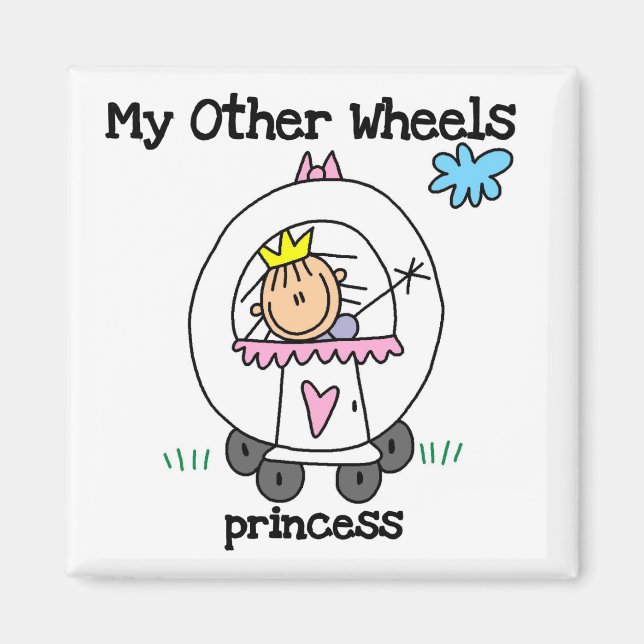 Imán Princesa Otras Ruedas (Frente)