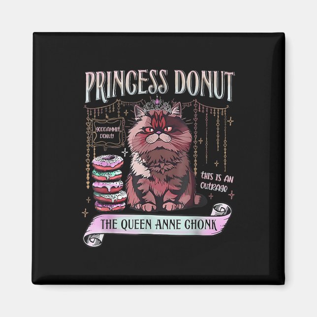 Imán Princesa Retro Donut Dungeon Crawler Carl Book Lov (Frente)