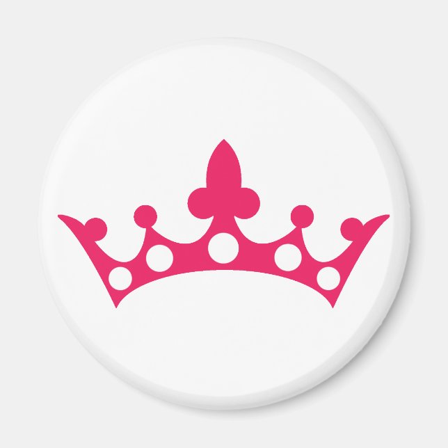Imán Princesa Rosa Tiara (Frente)