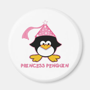 Imán Princesa rosada Penguin