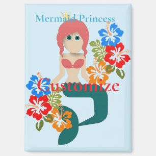 Imán Princesa Sirena Pelirroja Thunder_Cove
