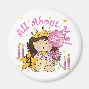 Imán Princesa todo sobre mí camisetas de cumpleaños