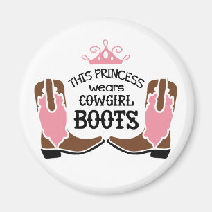 Imán Princesa Vaquera Botas Vaqueras Lindas Amante de C