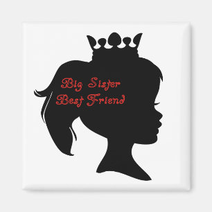 Imán Princess Big Sister Mejor Amigo
