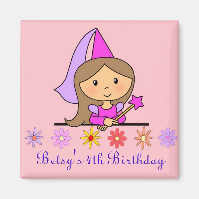 Imán Princess Birthday Magnet (Frente)