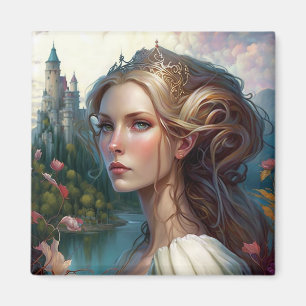 Imán Princess Castle Fantasy Art