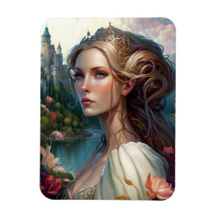 Imán Princess Castle Fantasy Art