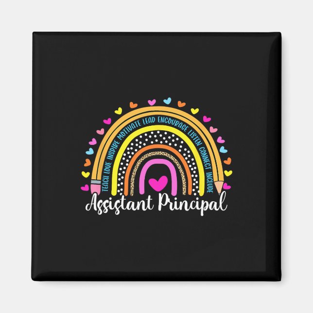 Imán Principal arcoiris I#39; estará ahí para tu escuel (Frente)