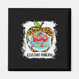 Imán Principal Life Happy 100 Day Of School Face Mask