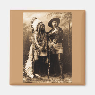 Imán Principal sentada Bull y Buffalo Bill 1895