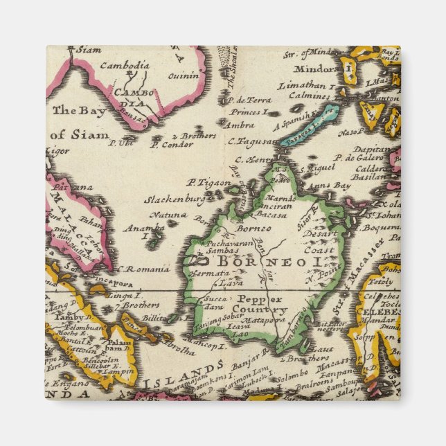 Imán Principales islas de las Indias Orientales (Frente)