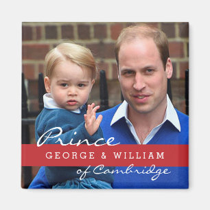 Imán Príncipe George y príncipe Guillermo