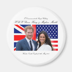 Imán Príncipe real Harry y Meghan Markle de la boda