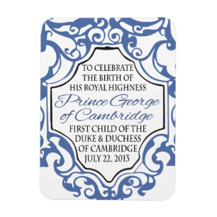 Imán Príncipe voluta de George Blue/blanco de HRH