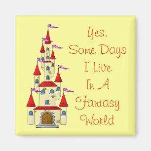 Imán Príncipes divertidos del castillo del cuento de