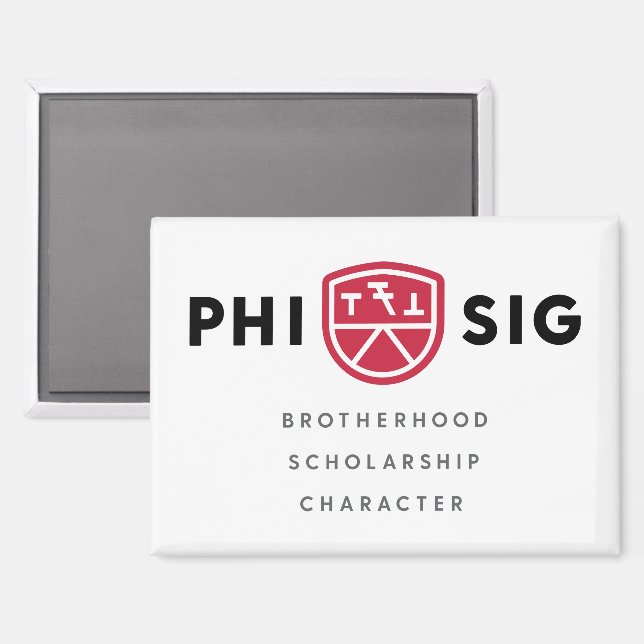 Imán Principios de Phi Sigma Kappa (Anverso/Reverso)