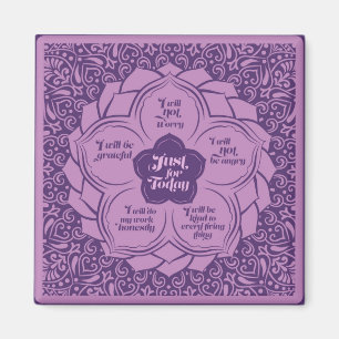 Imán Principios de Reiki - preceptos de Reiki en Lotus