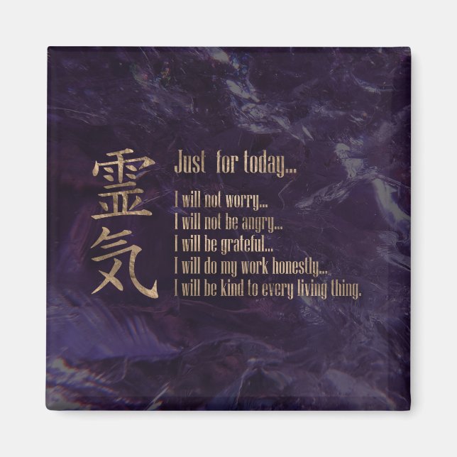 Imán Principios de Reiki - receptores de Reiki (Frente)