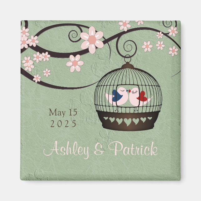 Imán Prisioneros de Amor Boda Magnet (Frente)