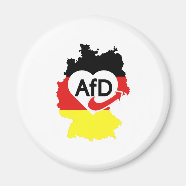 Imán Pro AFD Deutschland | Camiseta alternativa Spruch (Frente)