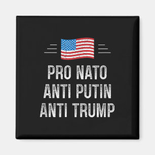 Imán Pro OTAN - Anti Putin - Anti Trump - estilo retro