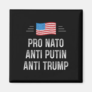 Imán Pro OTAN - Anti Putin - Anti Trump - Estilo Retro 