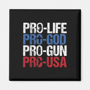 Imán Pro Vida Dios Arma EE. UU. Conservador Republicano