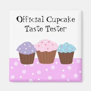 Imán Probador Oficial de Cupcakes