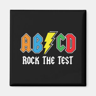 Imán Probar Rock Abcd Retro La Escuela Funny del Día de