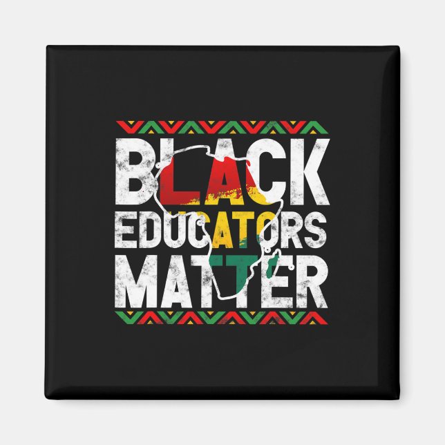 Imán Problema de educadores negros Diseño Mes de Histor (Frente)