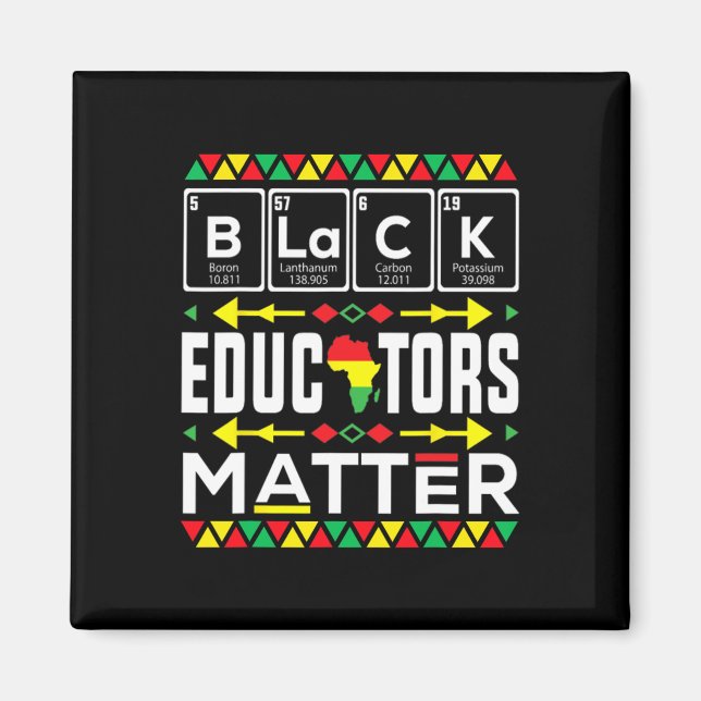 Imán Problema de educadores negros Mes de la historia n (Frente)