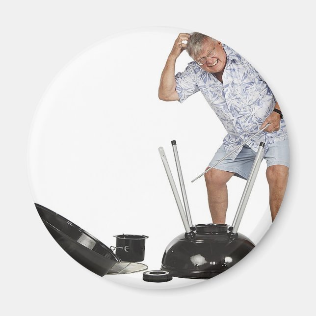 Imán Problema de la parrilla de gas (Frente)