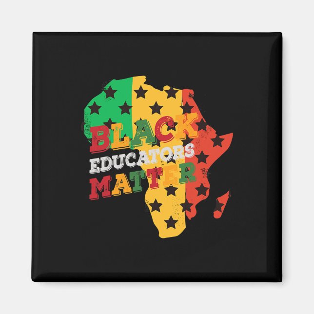 Imán Problema de los educadores negros Mes de la histor (Frente)
